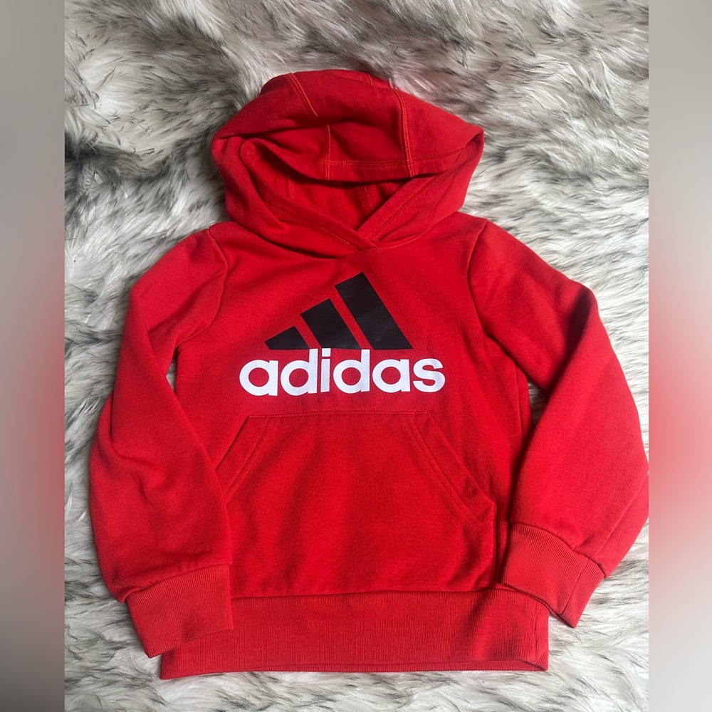 Adidas Kids Red Hoodie